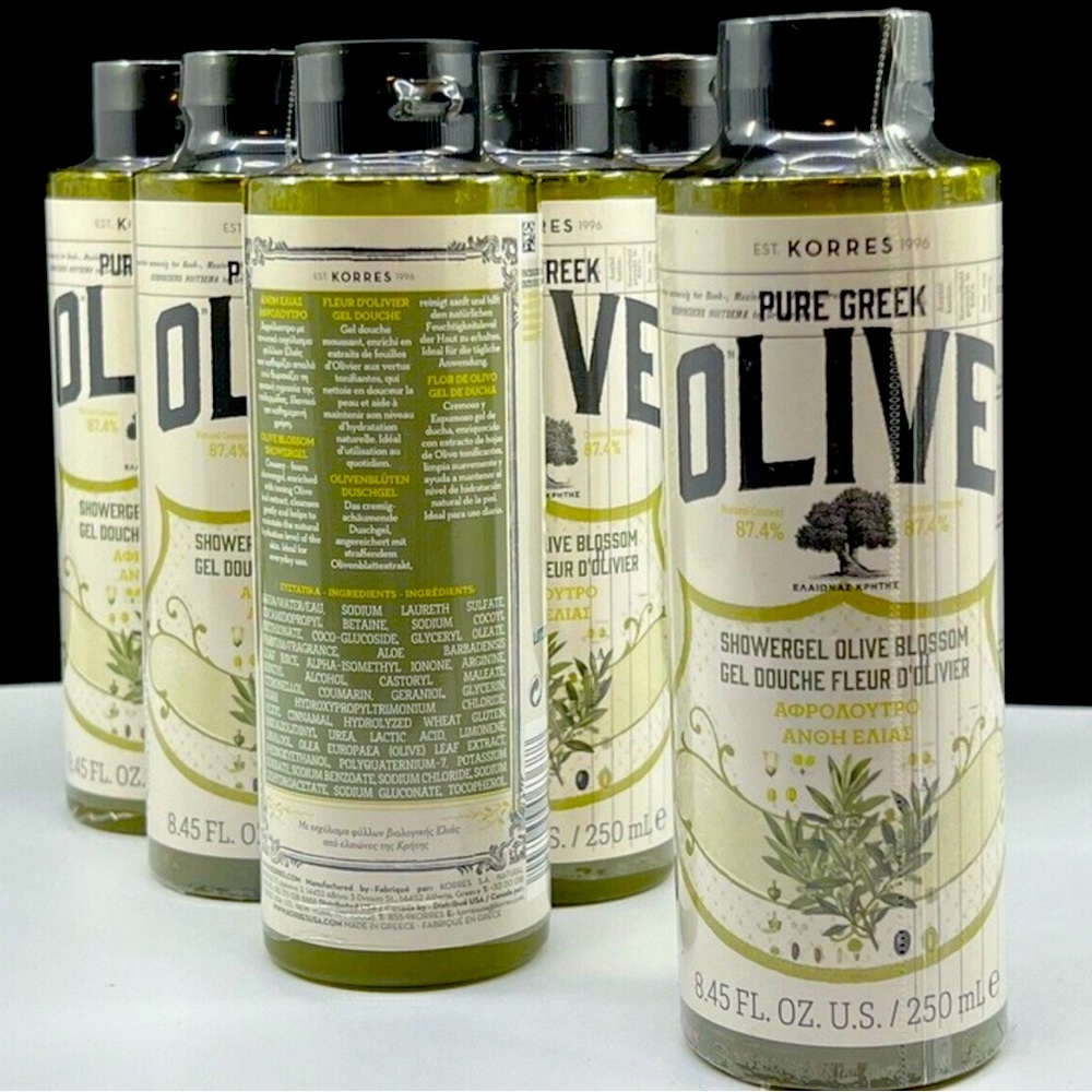 Korres Pure Greek Olive Shower Gel Olive Blossom 8.45 oz New Factory Sealed